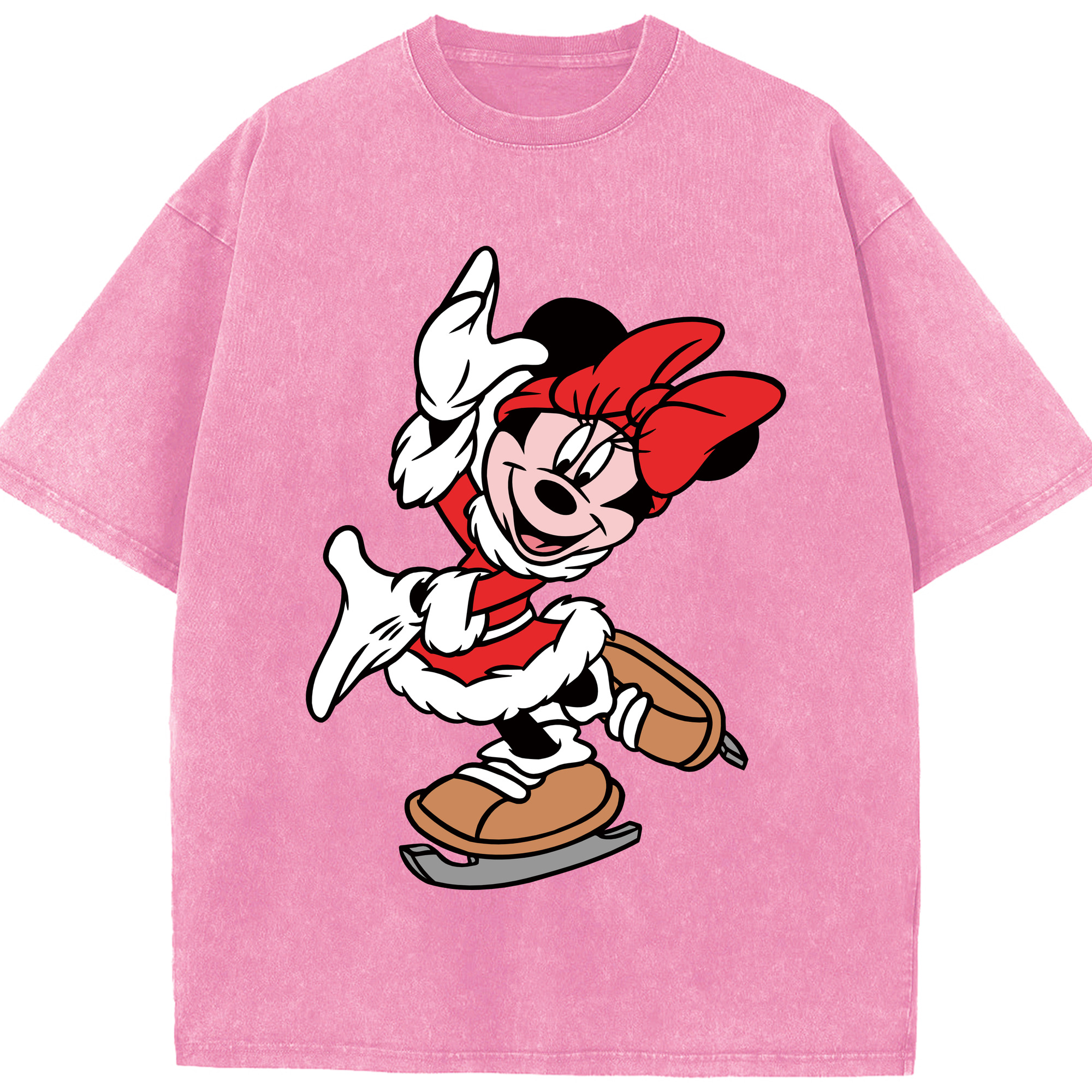 （画像用） ミッキーマウス Mickey Mouse 綿100% ヴィンテージ風 半袖Tシャツ（フロントプリント）